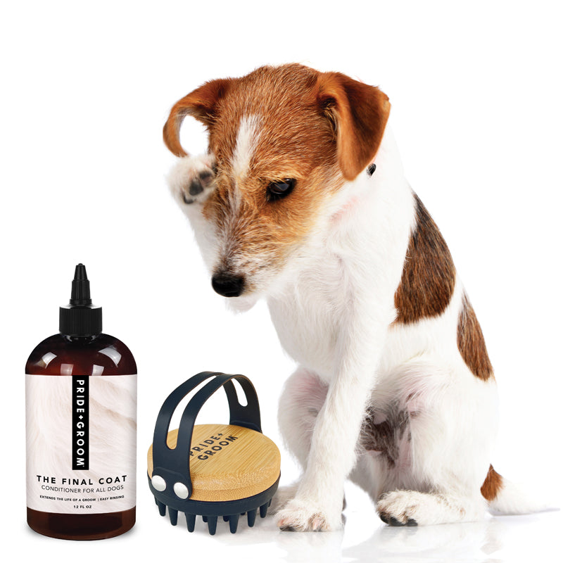 THE FINAL COAT Conditioner and THE BATH BRUSH Ultimate Dog Grooming Duo