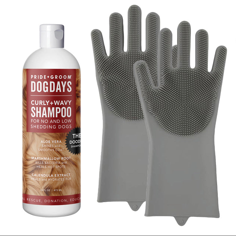 THE SCRUB KIT, Curly+Wavy Shampoo for No to Low Shedding Dogs