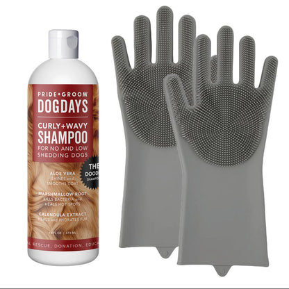 THE SCRUB KIT, Curly+Wavy Shampoo for No to Low Shedding Dogs