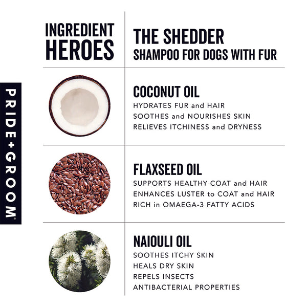 Shed Shampoo for Dogs Dog Shedding Shampoo Pride+Groom